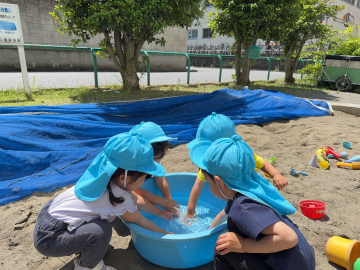 水遊びデビュー！！