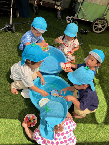 金魚すくいとヨーヨー釣り♪